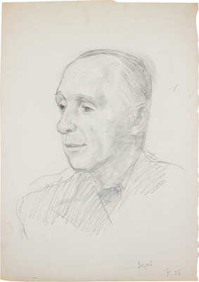 Фальк Роберт Рафаилович. Портрет художника Евгения Васильевича Зотова 